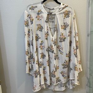Free People Floral Tunic